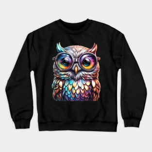 Magical Holographic Owls: Goggles Crewneck Sweatshirt